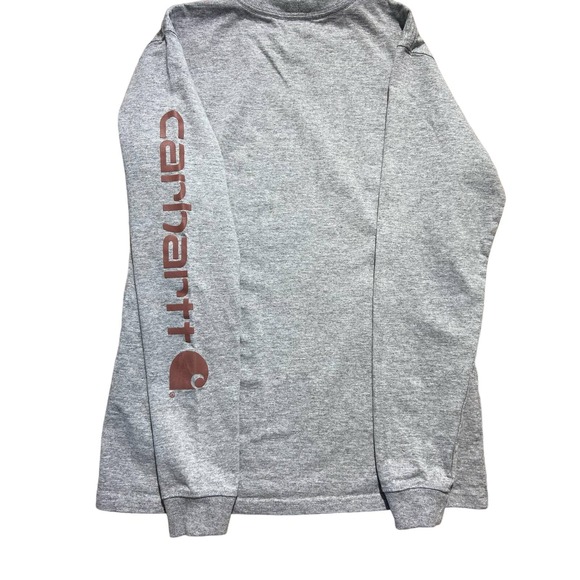 Carhartt Workwear Logo Sleeve Long-Sleeve T-Shirt - Ladies XS Preowned * ws205 - Picture 10 of 11